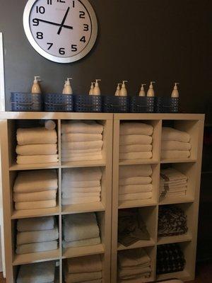 Clean Towel Storage