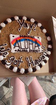 Hawaii cookie cake