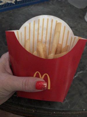 Worst McDonalds ever. Thanks for the fries!