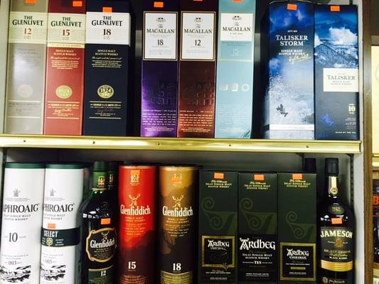 A few of our growing selection of Scotch!