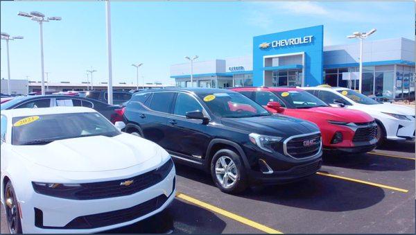 NEW and USED vehicles, totaling over 300 vehicles on the lot! Only at Garber Chevrolet Highland.