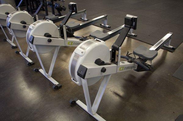 Rowing machines.