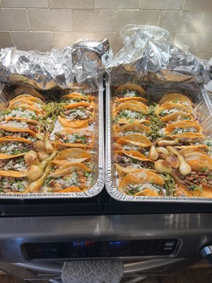 Variety of tacos