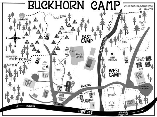 Buckhorn Camp Map