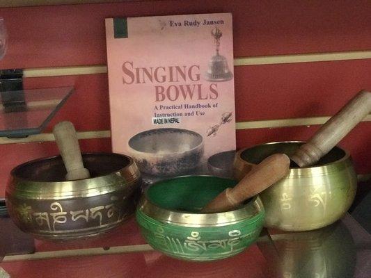 Singing bowls and sound therapy.