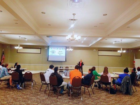 Group of community leaders taking the Healthy Advocacy Workshop hosted by founder, Debra Tendrich and A Registered Dietician.