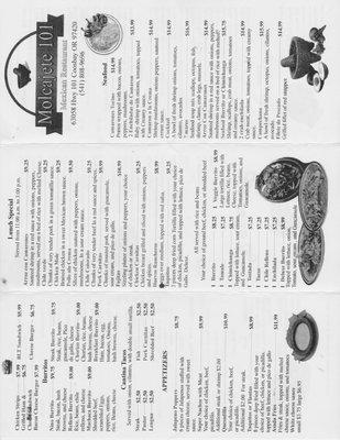 TOGO menu 1