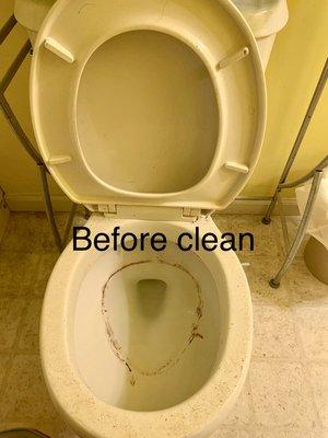 If your Toilet look like this not Worry We will make it look like new .