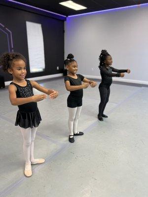 Our littlest are loving ballet class!