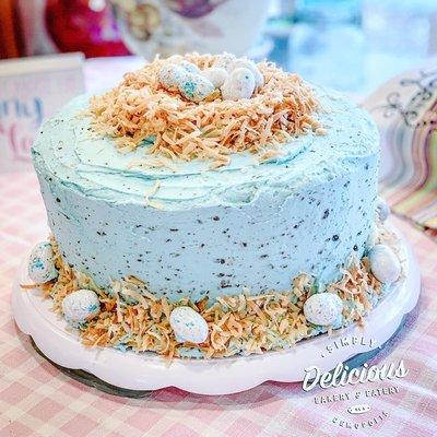 Speckled Coconut Cake