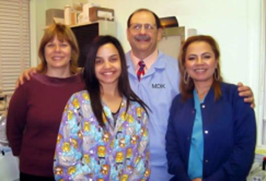 Dr. Michael Kurtz and Dental Hygienist Ms. Nancy Wright. Patience, Professional skill, Friendly, Smiley face.