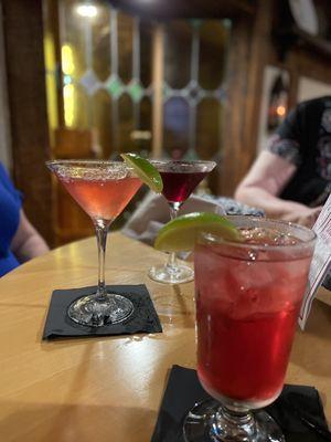 Blackberry Martini, pomegranate martini, Cape Coder