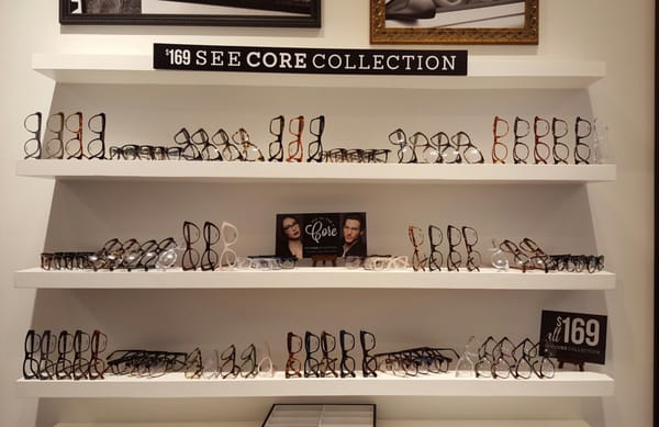 SEE core collection -all $169 including single vision polycarbonate lenses!