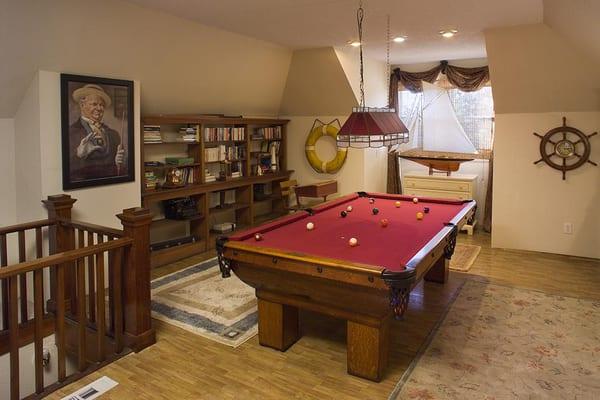 Pool table, Bumper Pool in the activities room