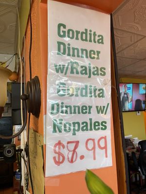 Gordita dinner