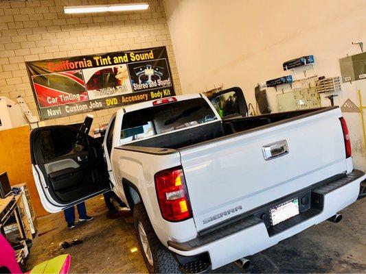 Getting ceramic tint including the front windshield