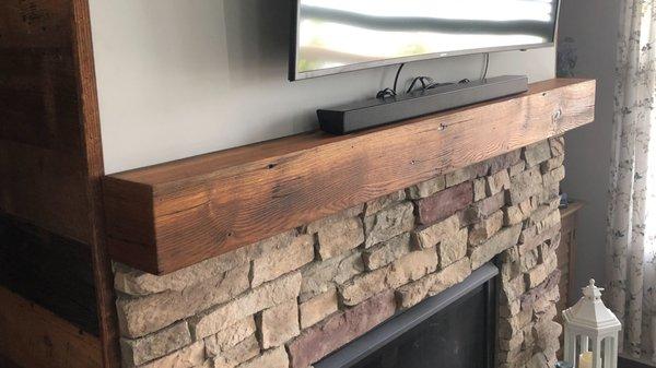 Aged Barnwood Custom Mantle