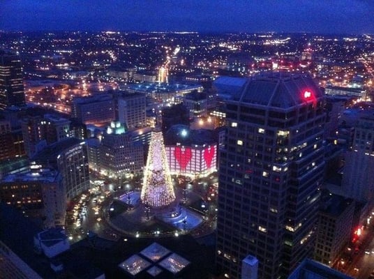 View from the top of Indy.  Love Was In The Air :-)