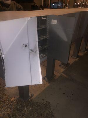 The mailboxes that were broken into