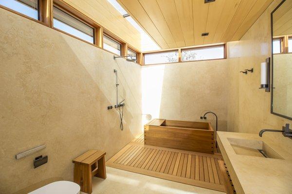 Hotel Rooms: Halila Stone bathroom- walls, floor, vanity. (Malibu, CA)Halila Stone bathroom- walls, floor, vanity. (Malibu, CA)