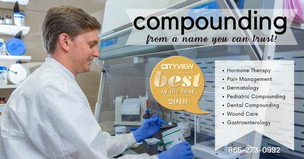 We offer compounding services in Maryville and Blount County.