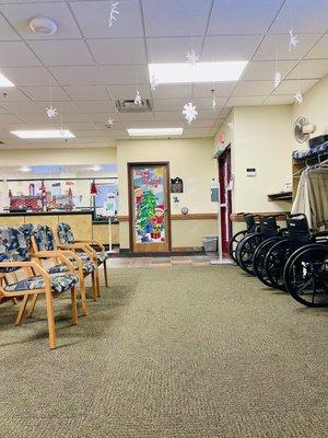 Interior waiting room - so clean and tidy