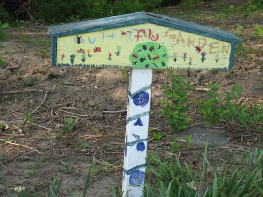 the sign for the Butterfly Garden