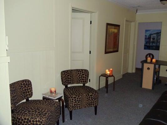 Lobby, relax and get ready for your treatment.