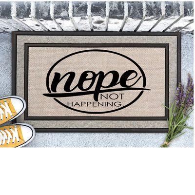 Nope, not happening Doormat