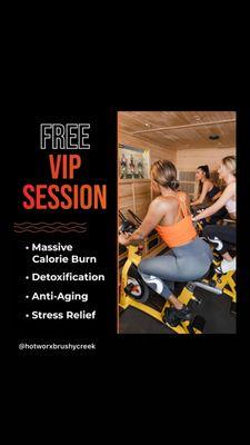 First workout session is FREE!