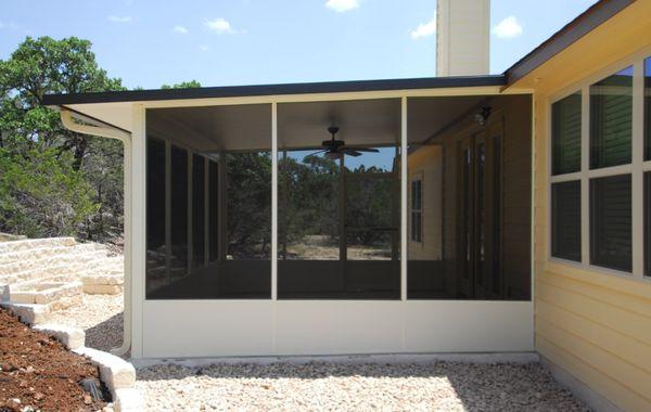 Our screen rooms use high-quality aluminum extrusions that are resistant to water and sun damage...