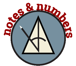 Come visit at notesandnumbers.net!