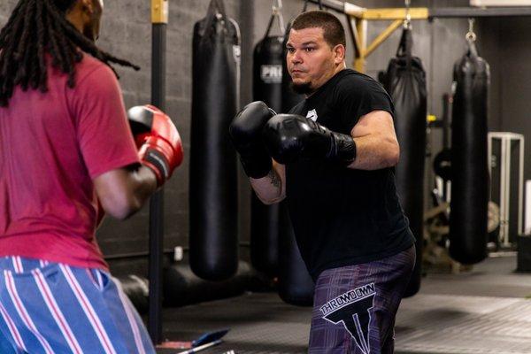 Coach Joe in his Boxing/MMA class