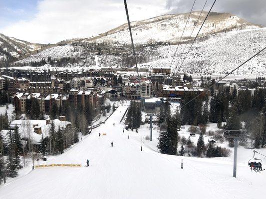 Lionshead Village from Eagle Bahn Gondola