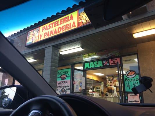 Entrance of restaurant