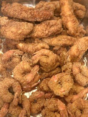 Golden Fried Shrimp and Catfish