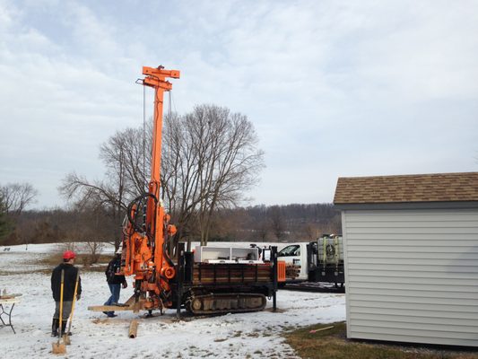 A Track Rig Allows Us to Drill in Many Different Places.