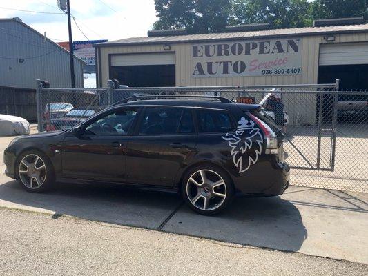 Saab 9-3 Turbo X Serviced by European Auto Service.