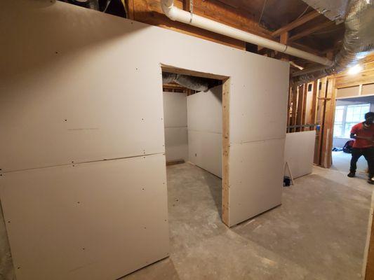 Sheetrock hanging