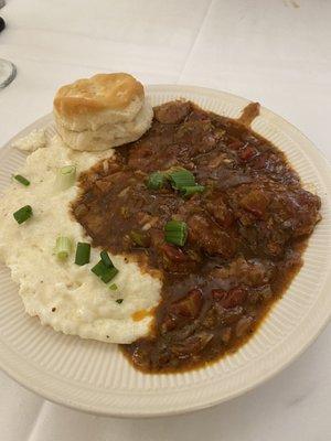 Veal Grillades and Grits (Easter day menu)