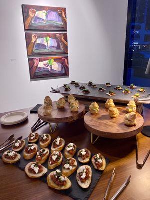 Visual and culinary art show called "Serving the Solution"