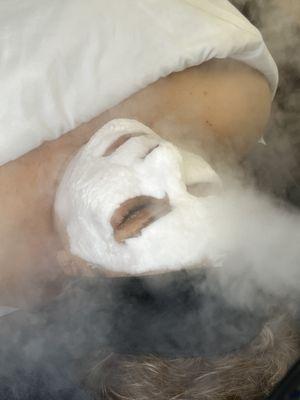 Steam will soften the sebum