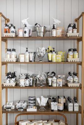 Featuring Beekman 1802 personal care products.