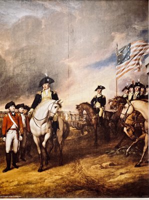 General George Washington at the surrender in Yorktown