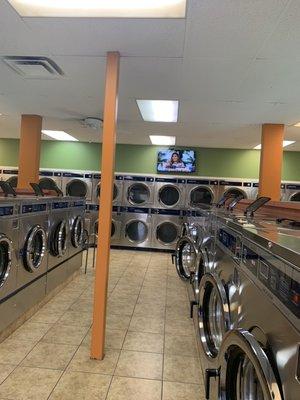 Clean machines to do you laundry and Always have a lady on the side so she can help you.