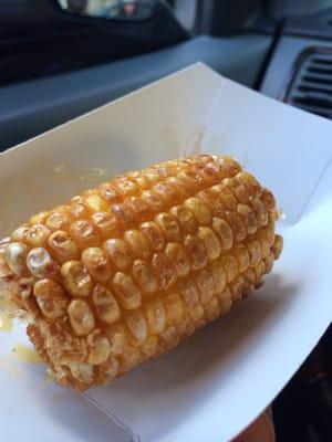 Fried corn on the cob, pretty good, different for sure!!