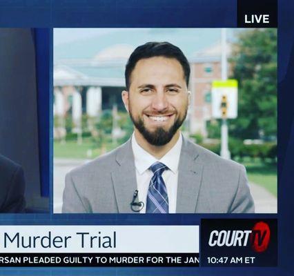 Ameer E. Mabjish on Court TV as a guest criminal defense attorney to discuss the Brooke Skylar Richardson jury trial.