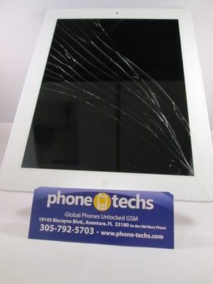 iPad repair.  Dropped your iPad?  We can fix it!  Parts in stock.  Cracked screen repair for iPad 1, 2 and 3. Fast and friendly!