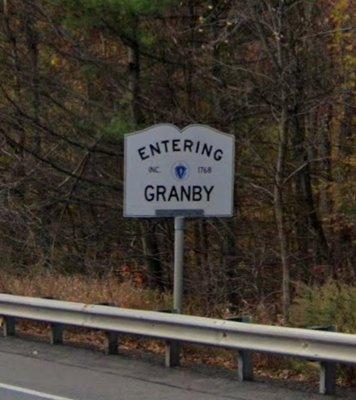 Entering Granby from South Hadley.