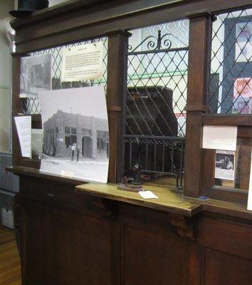 Bank Teller Cage. Also see fainting couch, soda fountain benches, dentist chair, and more.